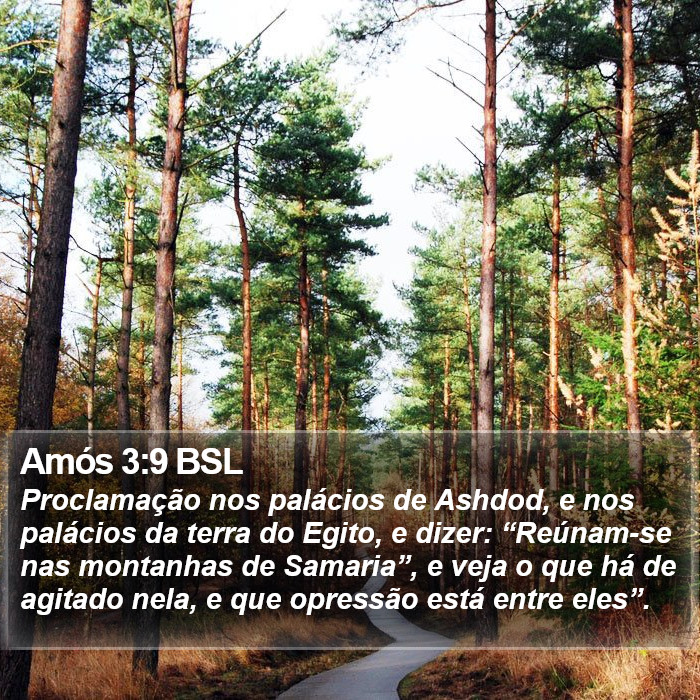 Amós 3:9 BSL Bible Study