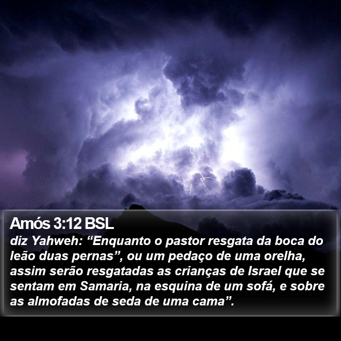 Amós 3:12 BSL Bible Study