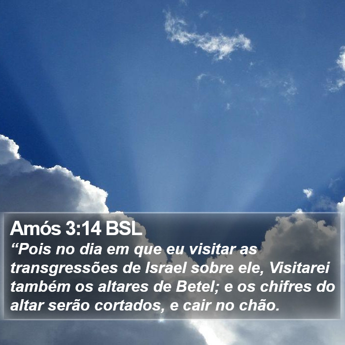 Amós 3:14 BSL Bible Study