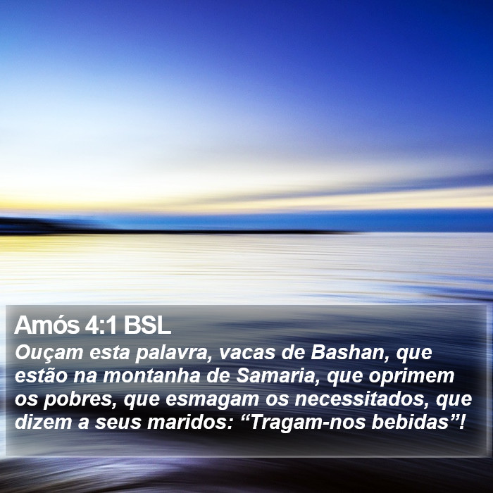 Amós 4:1 BSL Bible Study