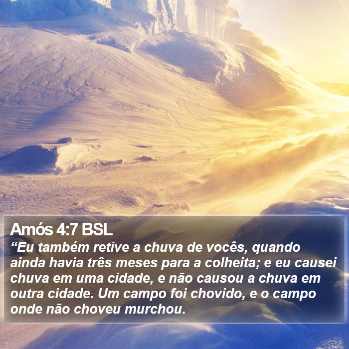 Amós 4:7 BSL Bible Study