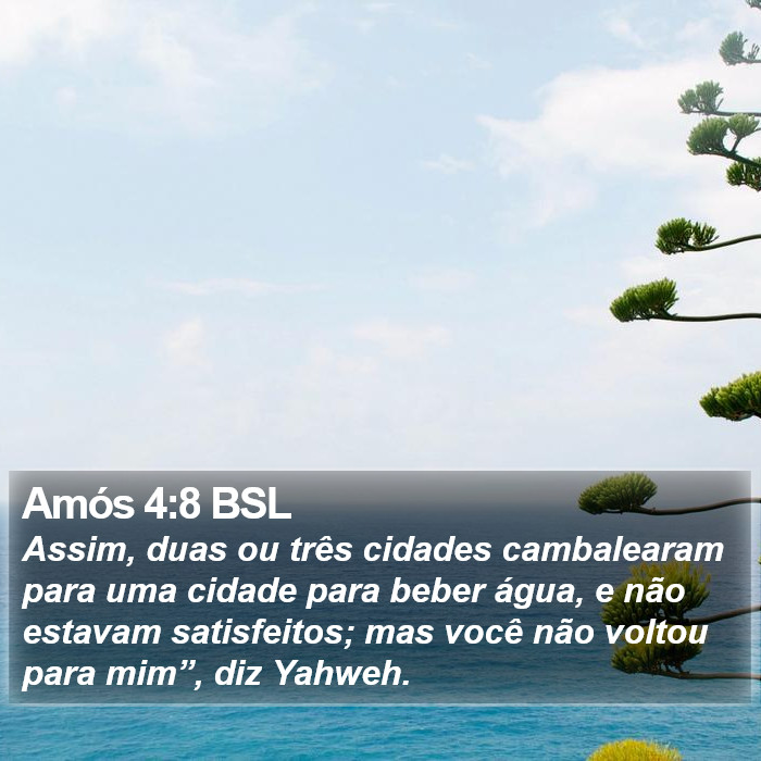 Amós 4:8 BSL Bible Study