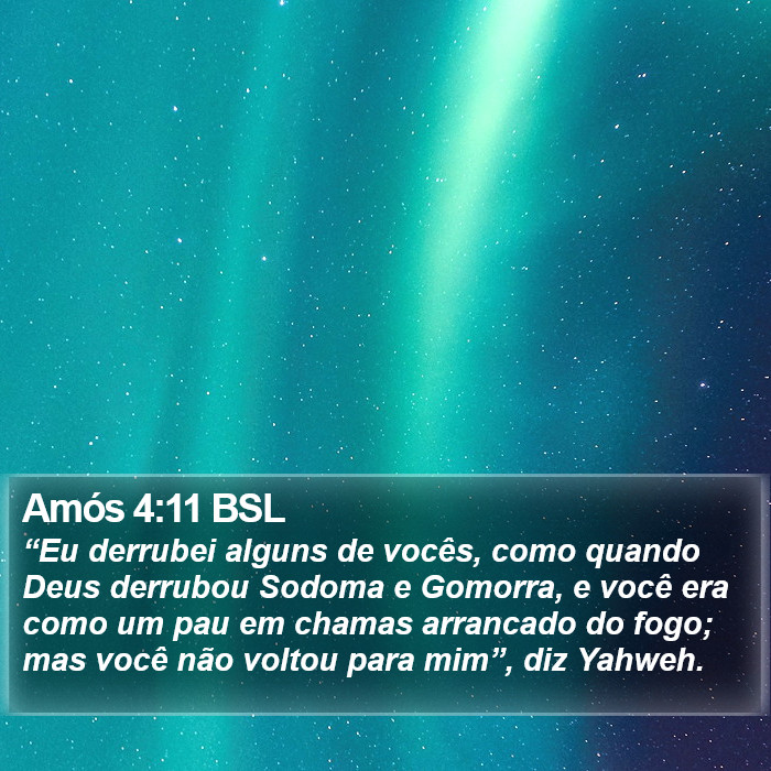 Amós 4:11 BSL Bible Study