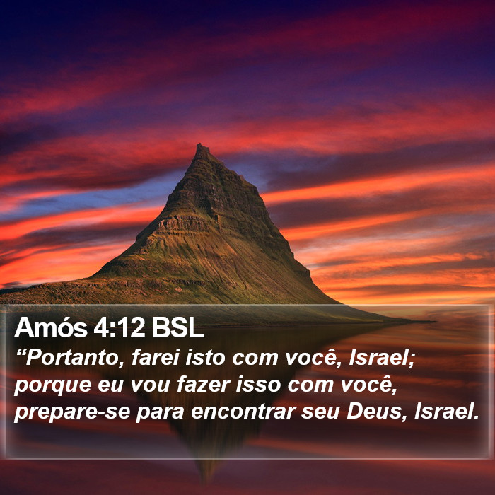 Amós 4:12 BSL Bible Study