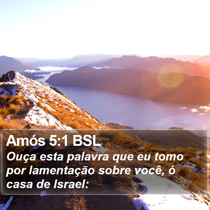 Amós 5:1 BSL Bible Study