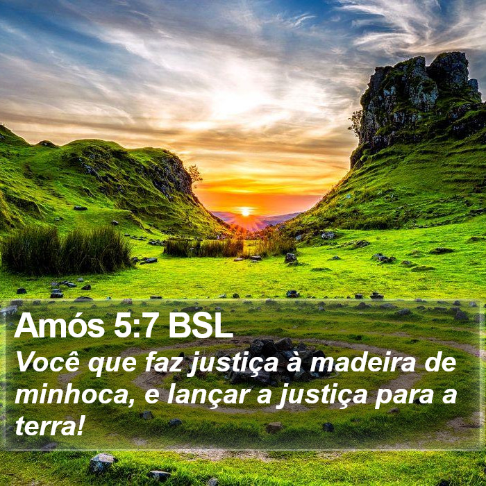 Amós 5:7 BSL Bible Study