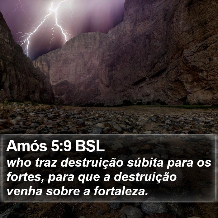 Amós 5:9 BSL Bible Study