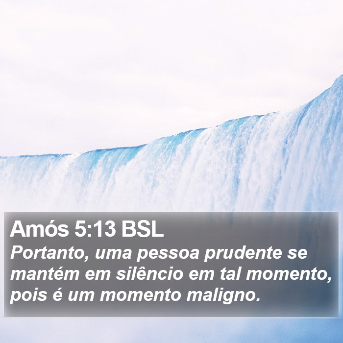 Amós 5:13 BSL Bible Study