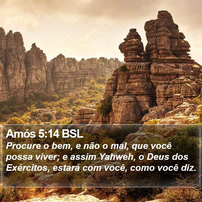 Amós 5:14 BSL Bible Study