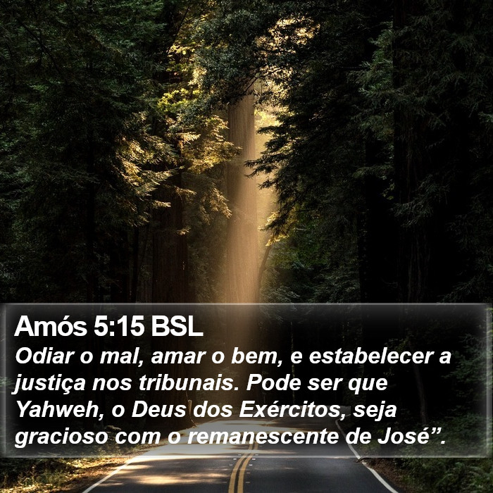 Amós 5:15 BSL Bible Study