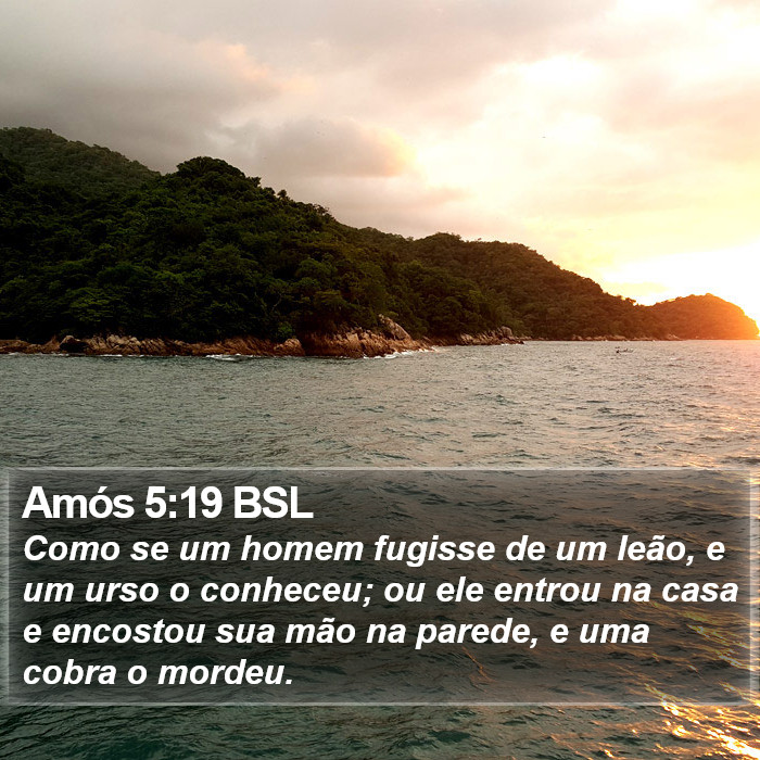 Amós 5:19 BSL Bible Study