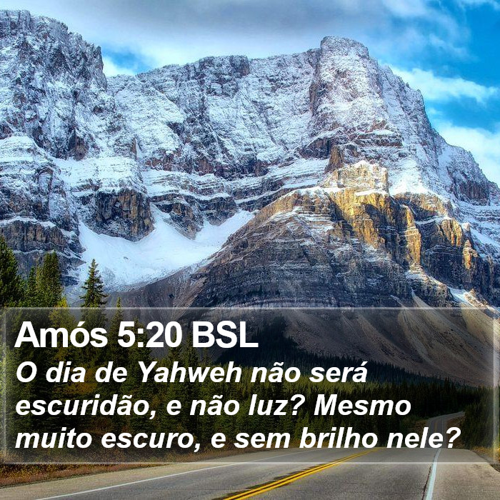 Amós 5:20 BSL Bible Study