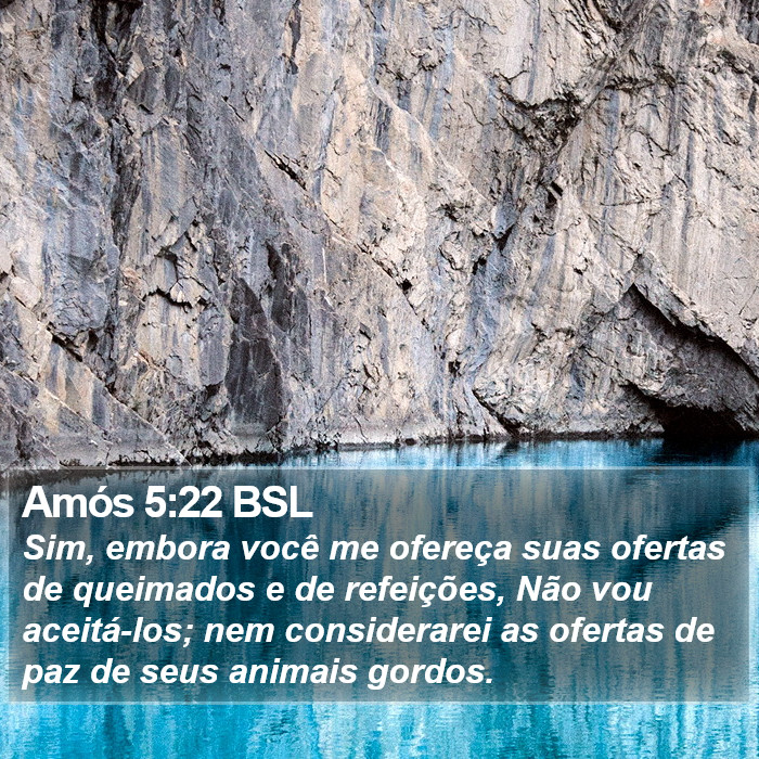 Amós 5:22 BSL Bible Study