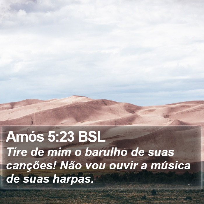 Amós 5:23 BSL Bible Study