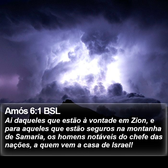 Amós 6:1 BSL Bible Study