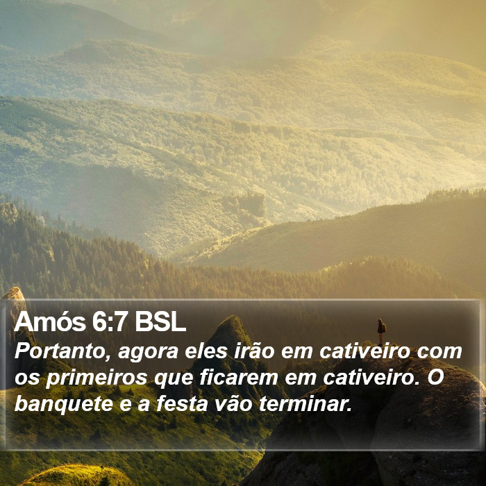 Amós 6:7 BSL Bible Study