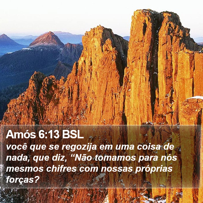 Amós 6:13 BSL Bible Study