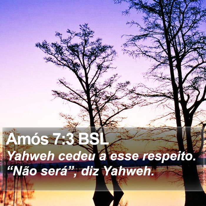 Amós 7:3 BSL Bible Study