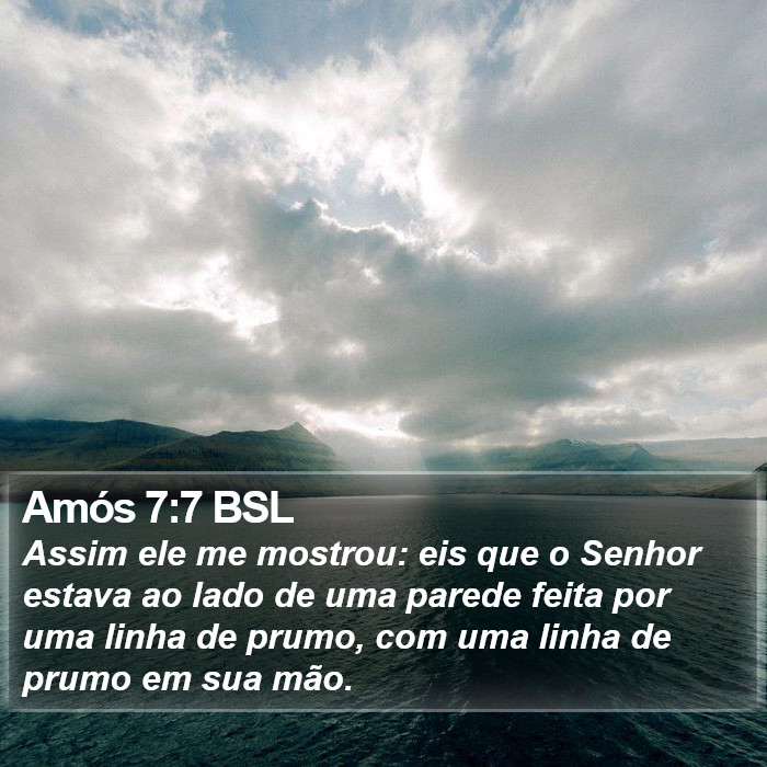 Amós 7:7 BSL Bible Study