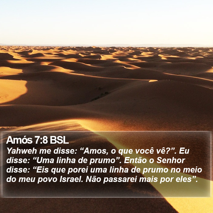 Amós 7:8 BSL Bible Study