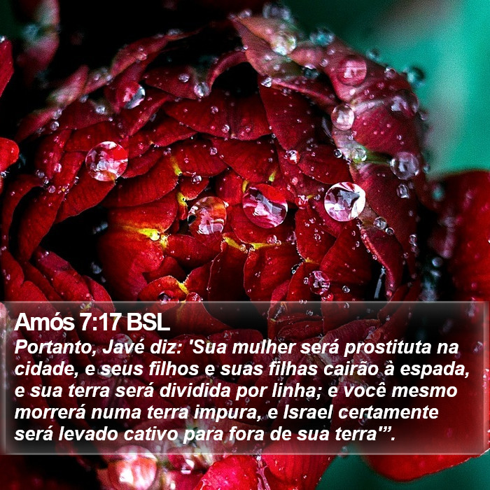 Amós 7:17 BSL Bible Study