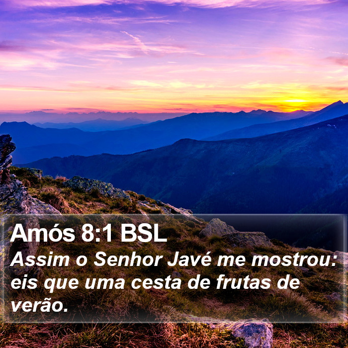 Amós 8:1 BSL Bible Study