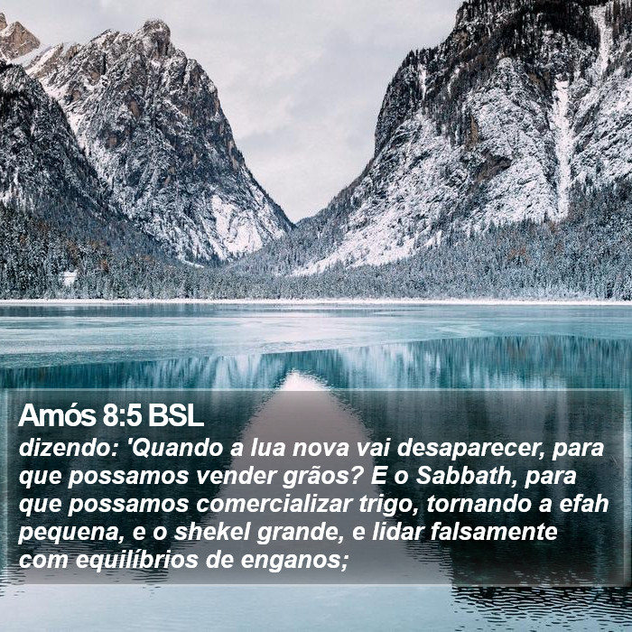 Amós 8:5 BSL Bible Study