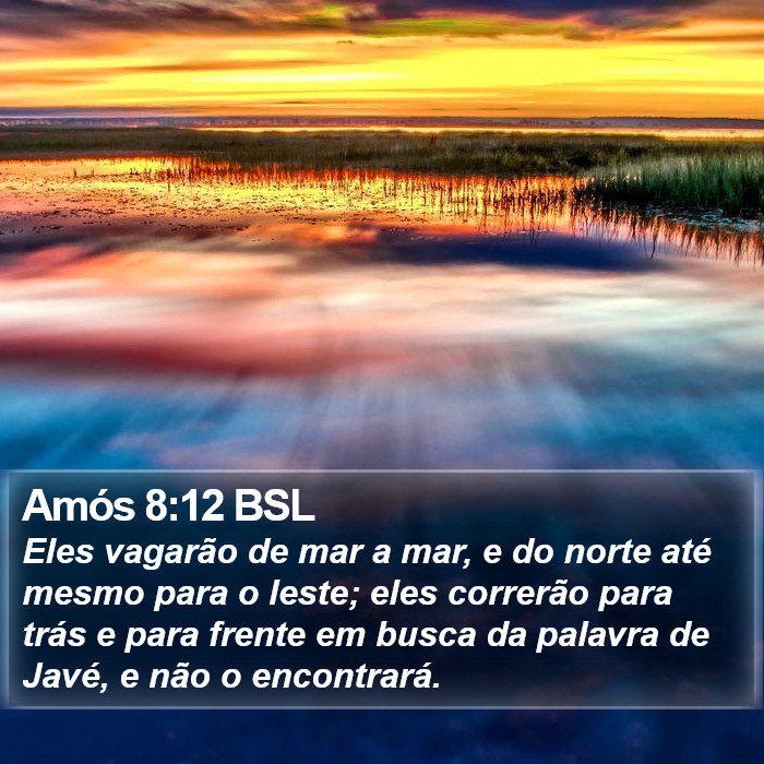 Amós 8:12 BSL Bible Study