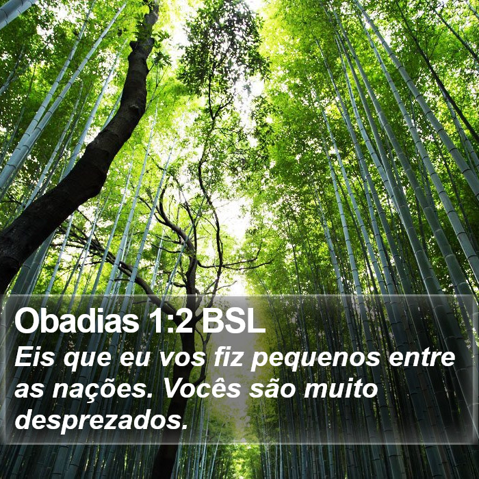 Obadias 1:2 BSL Bible Study