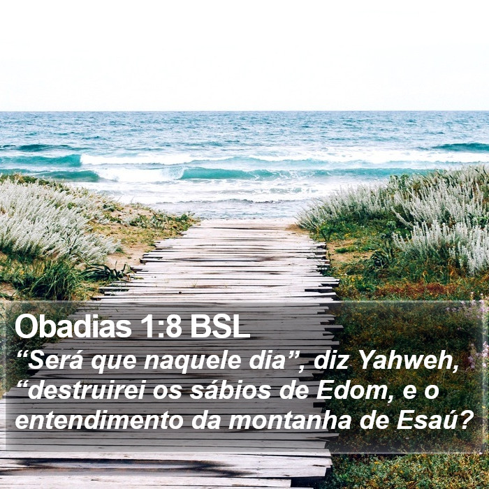 Obadias 1:8 BSL Bible Study