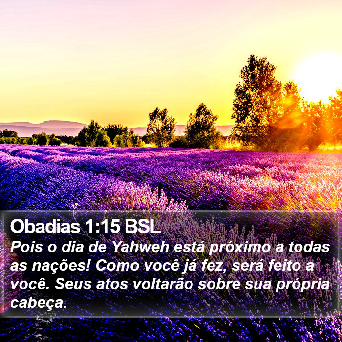 Obadias 1:15 BSL Bible Study