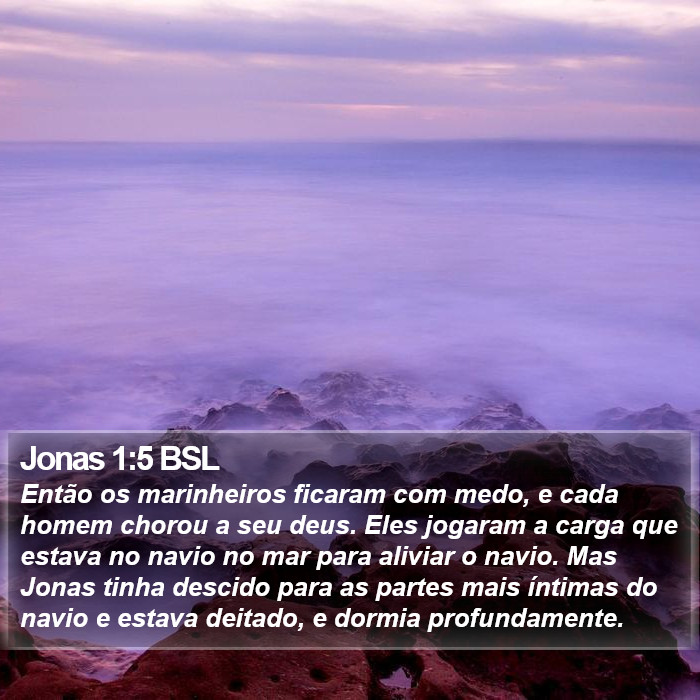 Jonas 1:5 BSL Bible Study