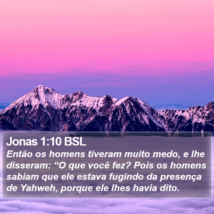 Jonas 1:10 BSL Bible Study