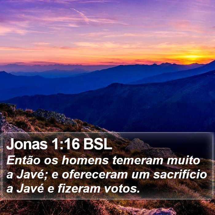 Jonas 1:16 BSL Bible Study