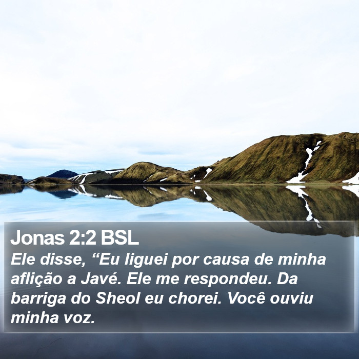 Jonas 2:2 BSL Bible Study