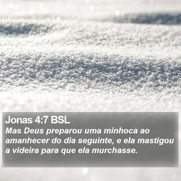 Jonas 4:7 BSL Bible Study