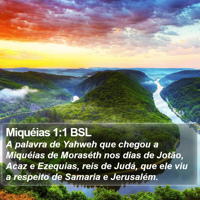 Miquéias 1:1 BSL Bible Study