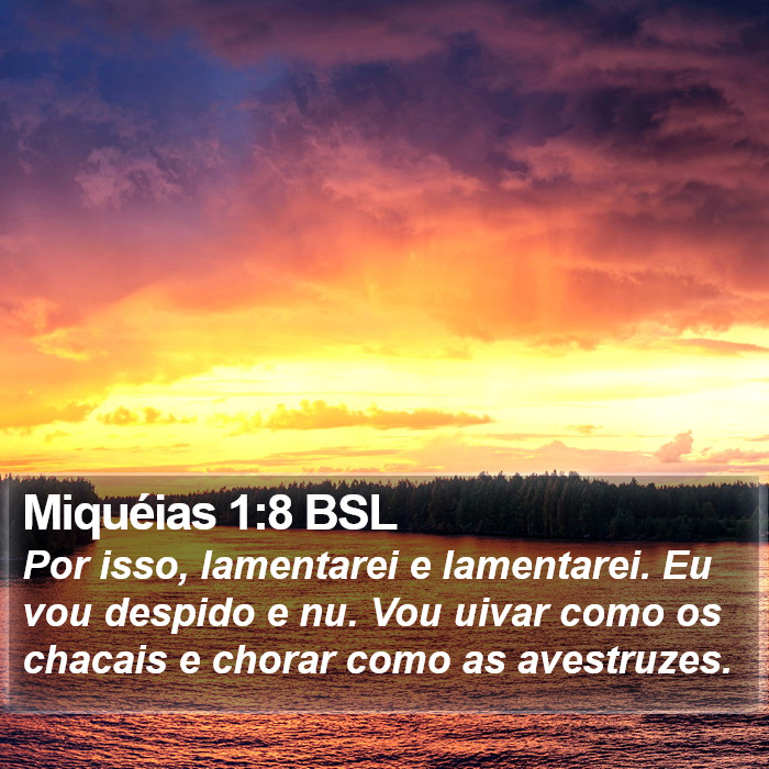 Miquéias 1:8 BSL Bible Study