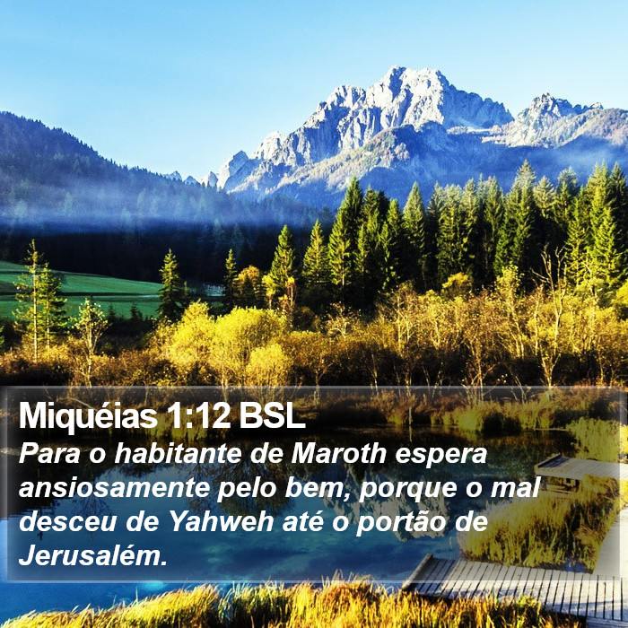 Miquéias 1:12 BSL Bible Study