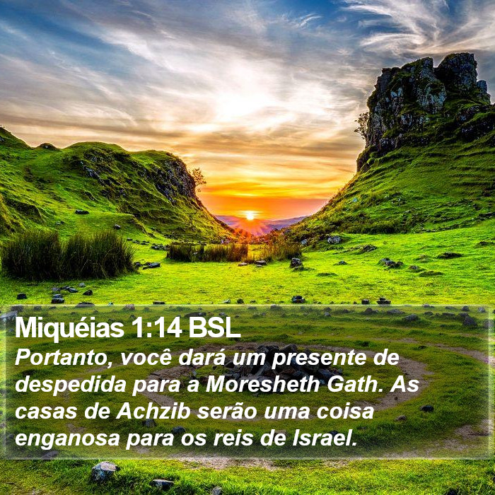 Miquéias 1:14 BSL Bible Study