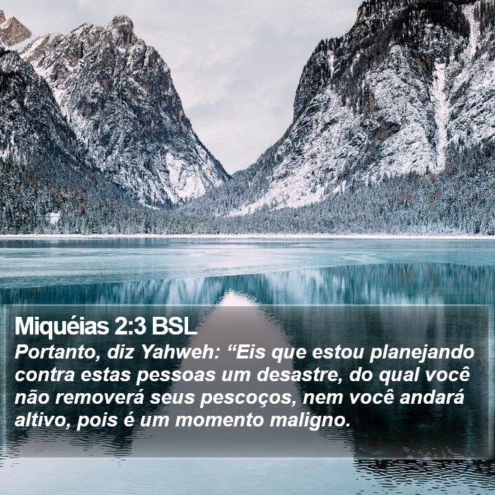 Miquéias 2:3 BSL Bible Study