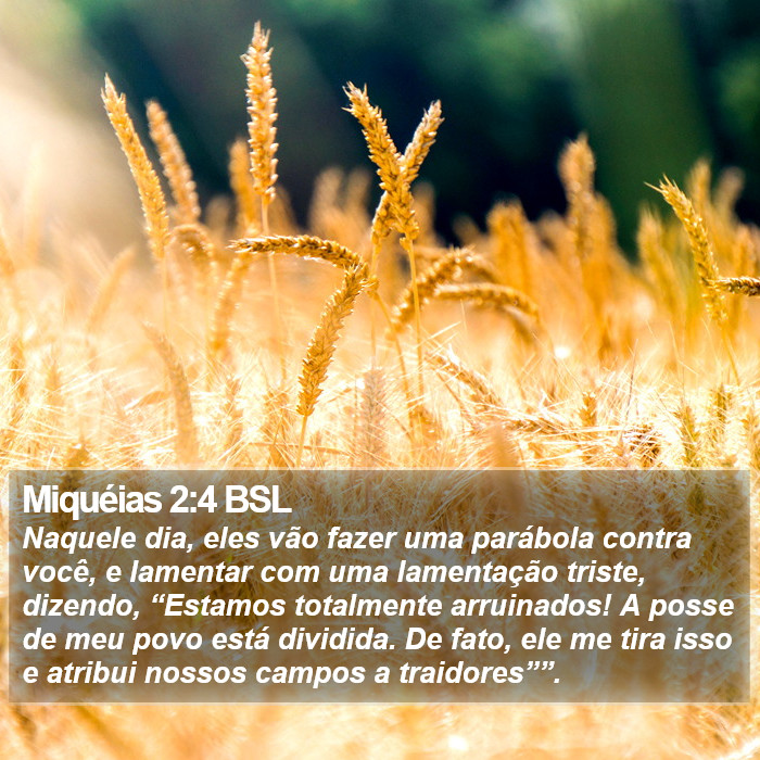 Miquéias 2:4 BSL Bible Study