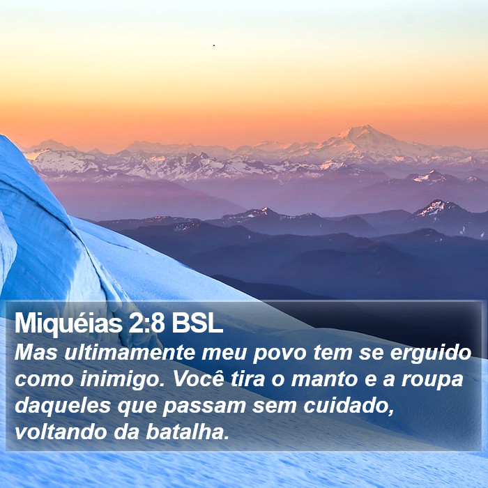 Miquéias 2:8 BSL Bible Study