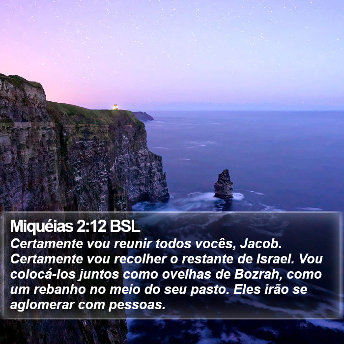 Miquéias 2:12 BSL Bible Study