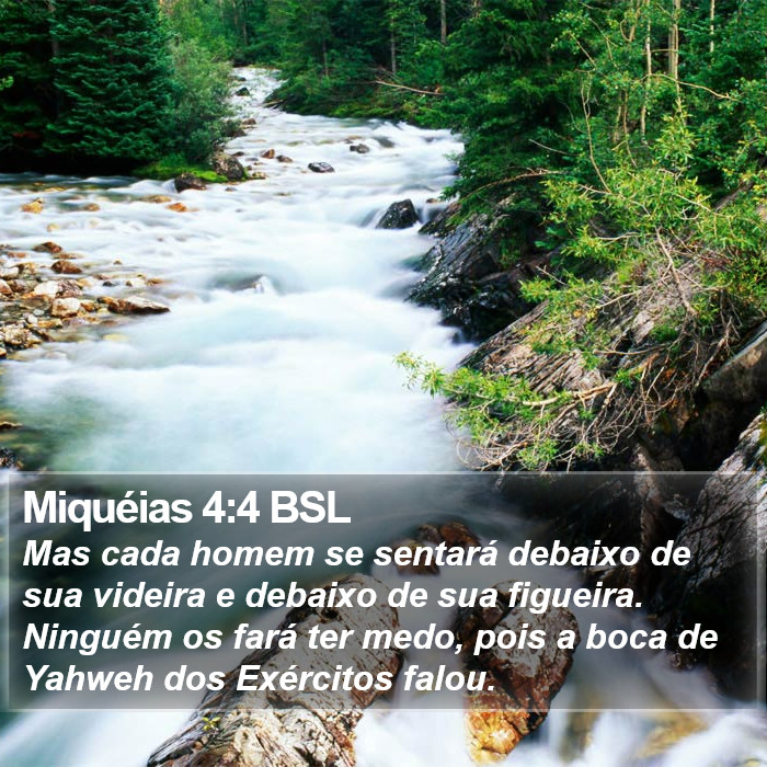 Miquéias 4:4 BSL Bible Study