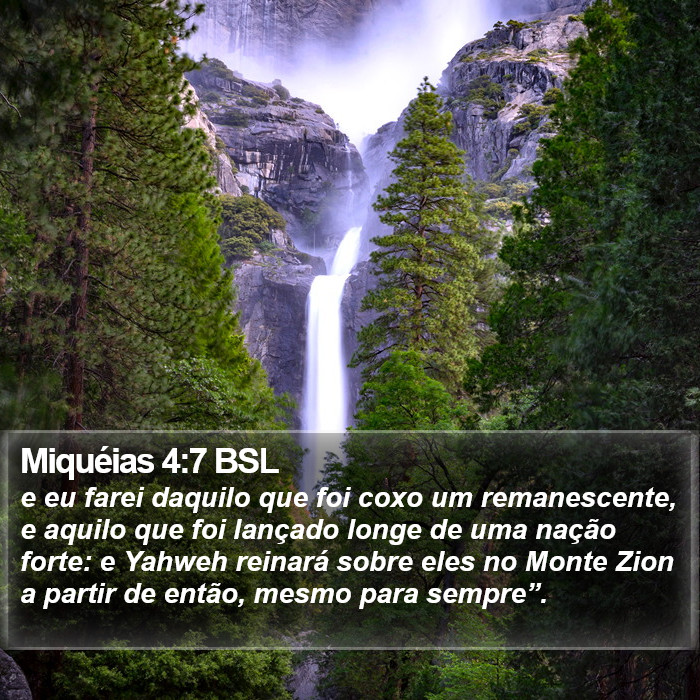 Miquéias 4:7 BSL Bible Study