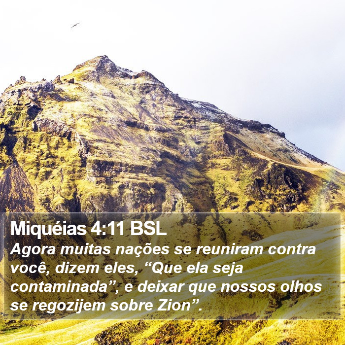Miquéias 4:11 BSL Bible Study