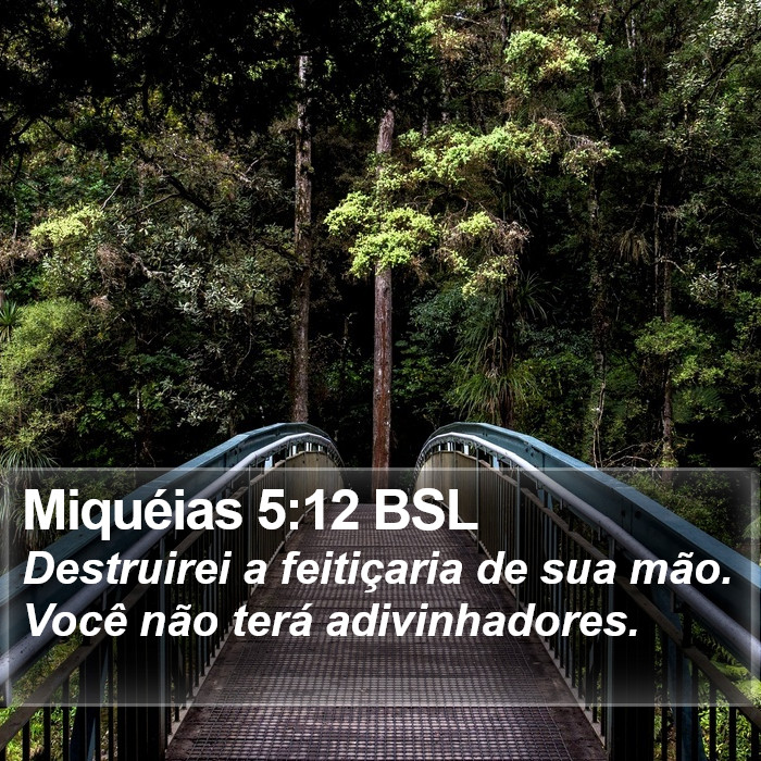 Miquéias 5:12 BSL Bible Study
