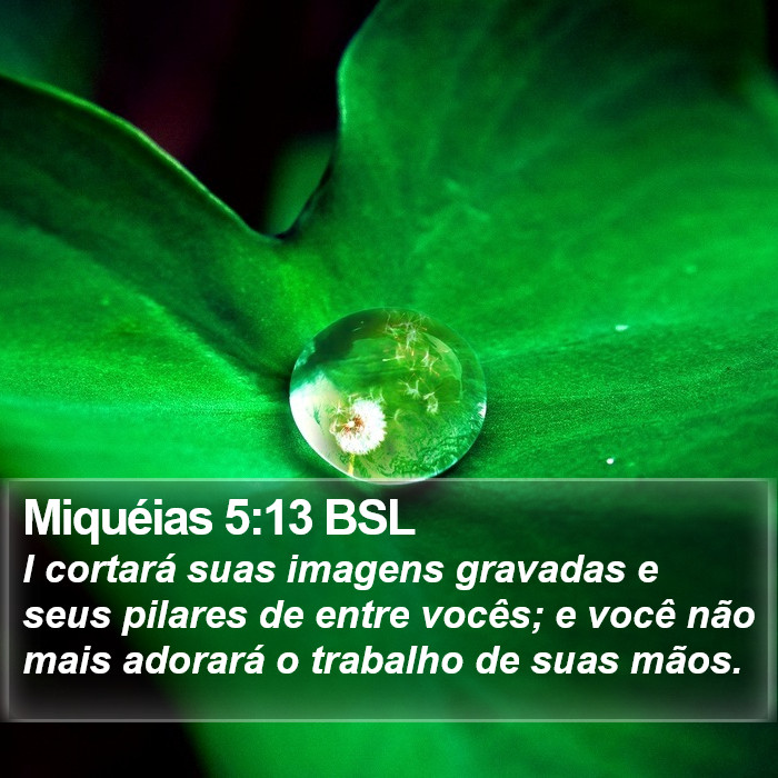 Miquéias 5:13 BSL Bible Study