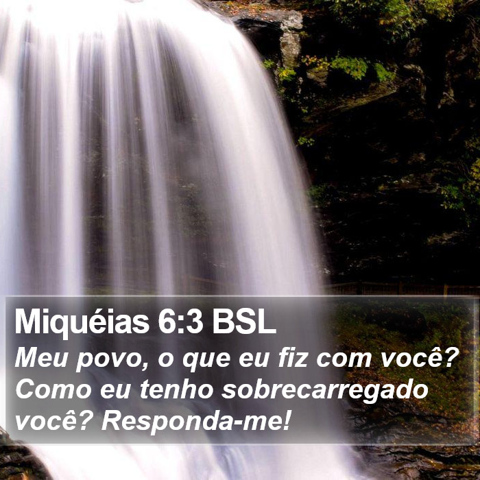 Miquéias 6:3 BSL Bible Study